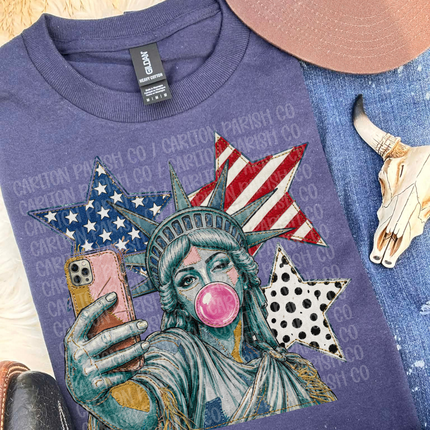 Statue of Liberty Selfie Shirt | Patriotic Graphic Tee