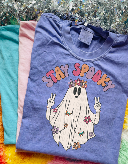 Stay Spooky Shirt | Hippie Ghost Graphic Tee