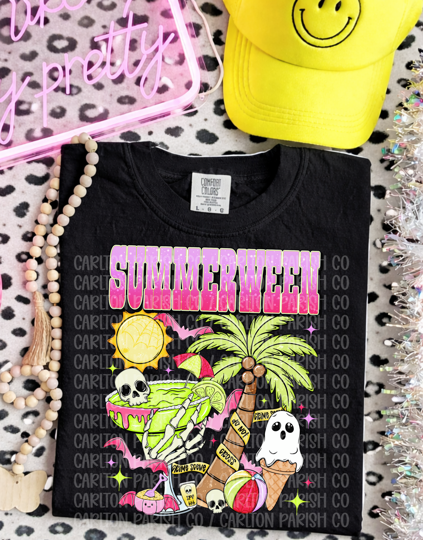 Summerween Shirt | Tropical Ghost Graphic Tee