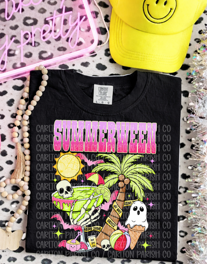 Summerween Shirt | Tropical Ghost Graphic Tee