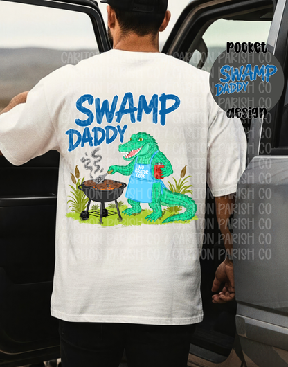 Swamp Daddy Shirt | Funny Alligator Graphic Tee