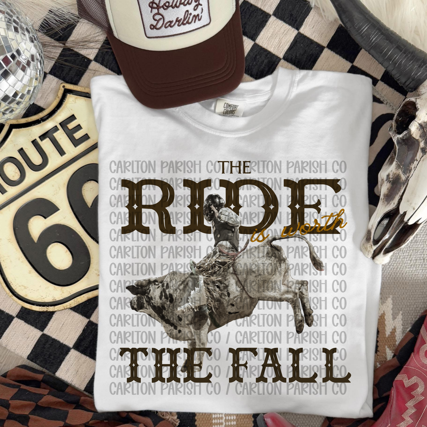 The Ride Is Worth the Fall Shirt | Bull Riding Tee