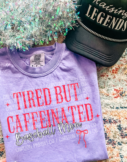 Tired But Caffeinated, Baseball Mom