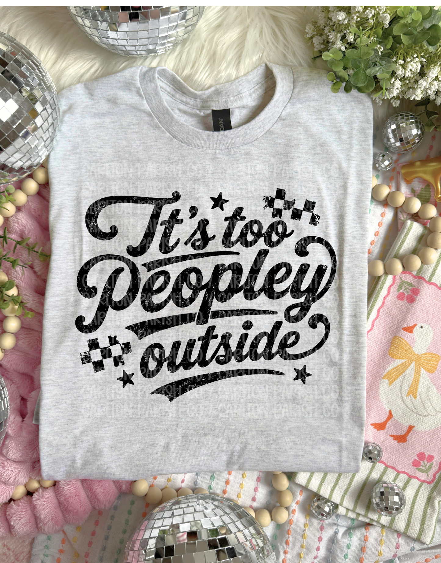 Too Peoplely Outside Shirt | Funny Introvert Tee
