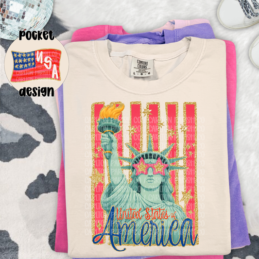 Glitzy USA Striped