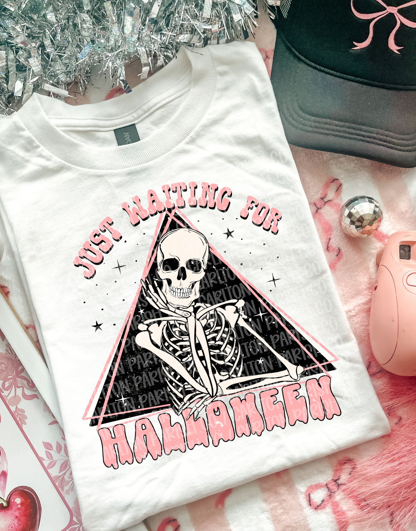 Waiting for Halloween Shirt | Skeleton Graphic Tee