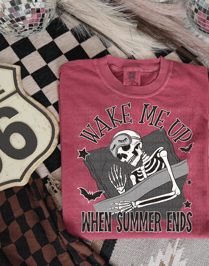 Wake Me Up When Summer Ends Shirt | Skeleton Tee