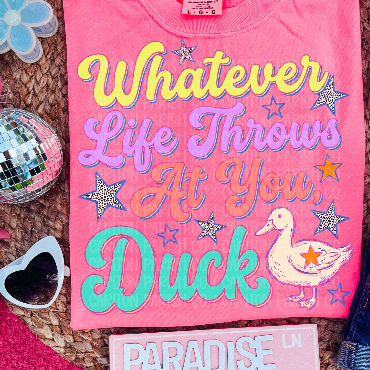 Whatever Life Throws at You Duck Shirt | Cute Graphic Tee