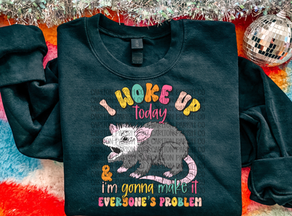 Possum I Woke Up Today A Problem